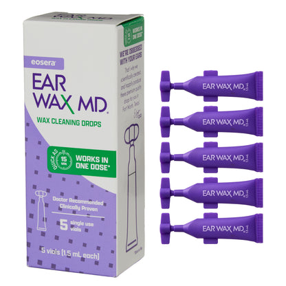 EAR WAX MD - Singe Use Vials 5 Pack