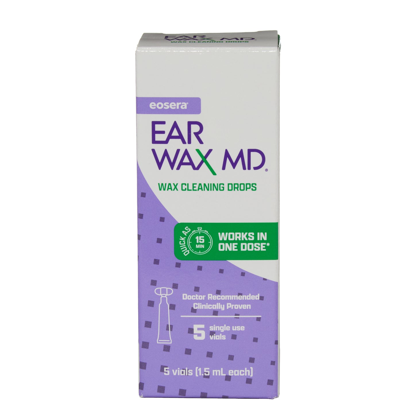 EAR WAX MD - Singe Use Vials 5 Pack