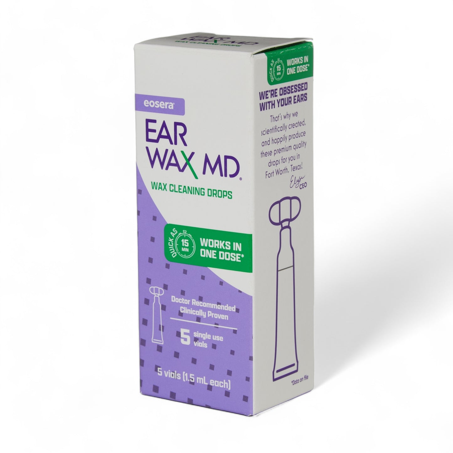 EAR WAX MD - Singe Use Vials 5 Pack