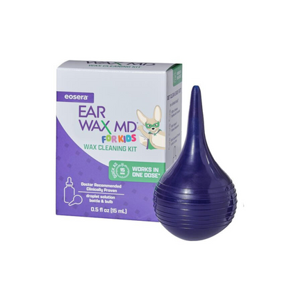 EAR WAX MD for Kids - Earwax Removal Kit with Rinsing Bulb